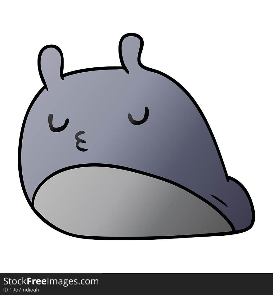 Gradient Cartoon Kawaii Fat Cute Slug