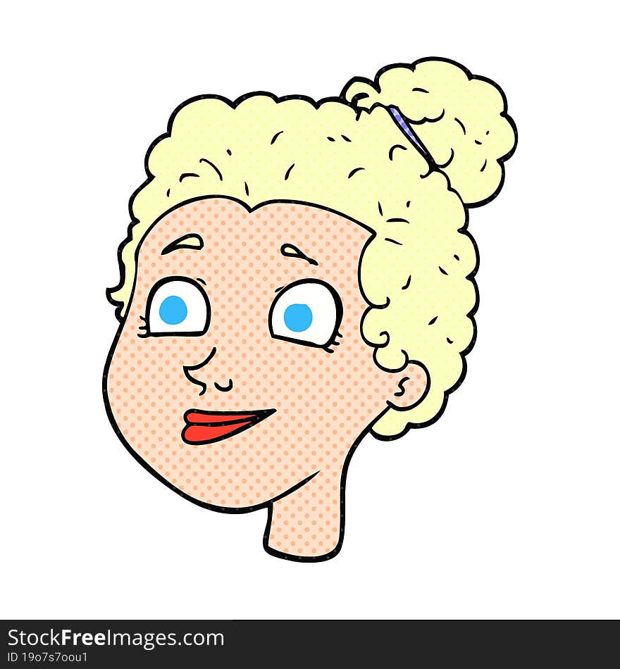 Cartoon Female Face