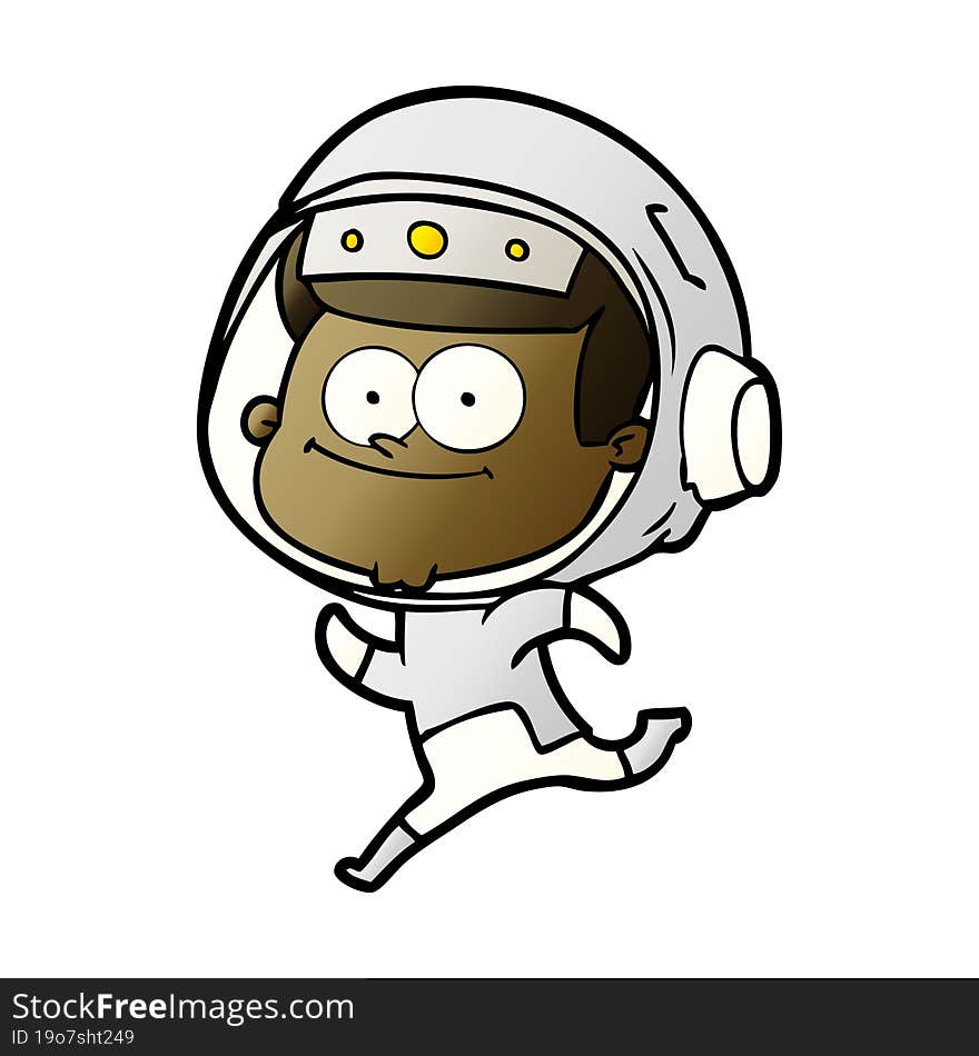 happy astronaut cartoon. happy astronaut cartoon