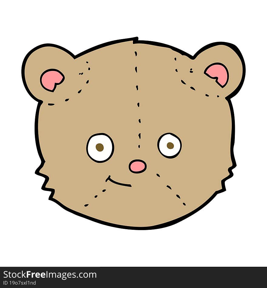 cartoon teddy bear head