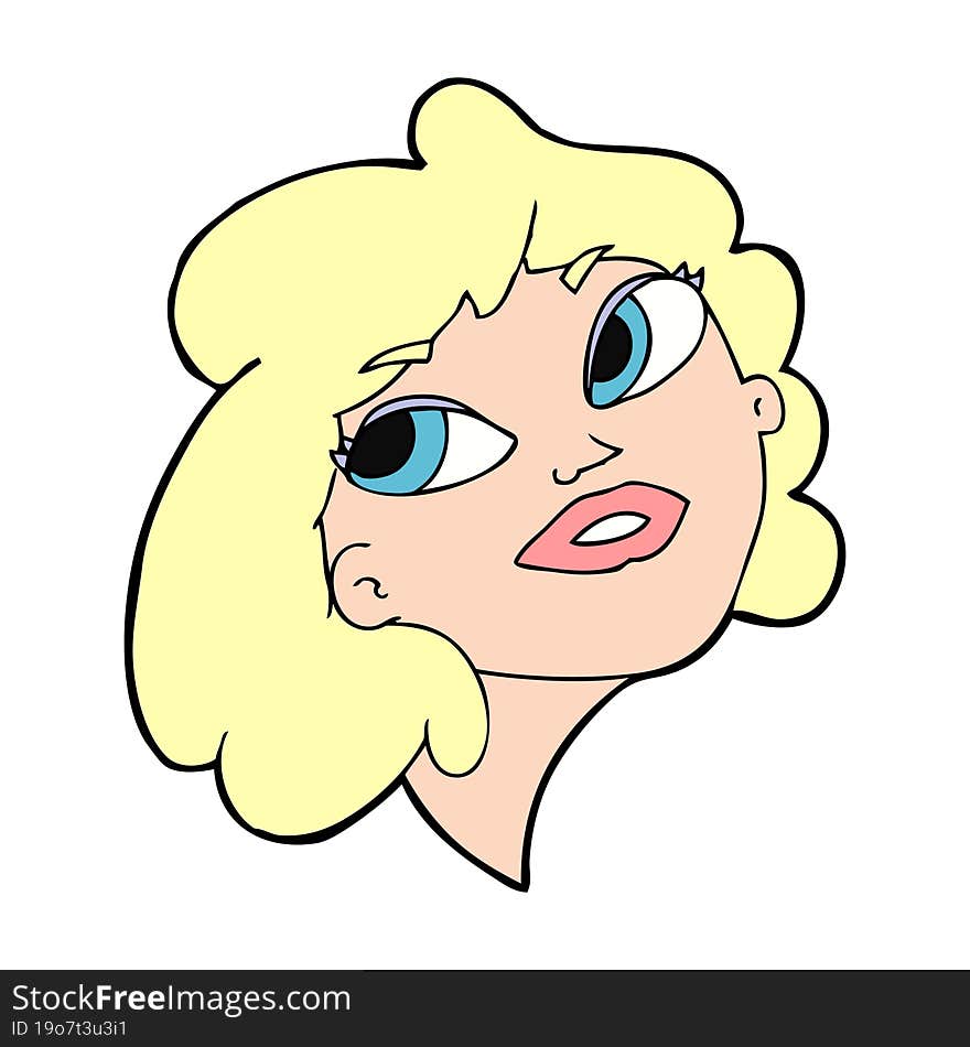 Cartoon Happy Woman