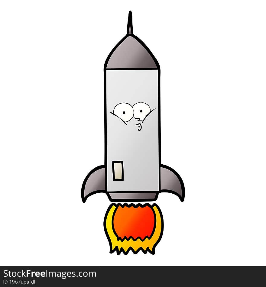 cartoon rocket. cartoon rocket