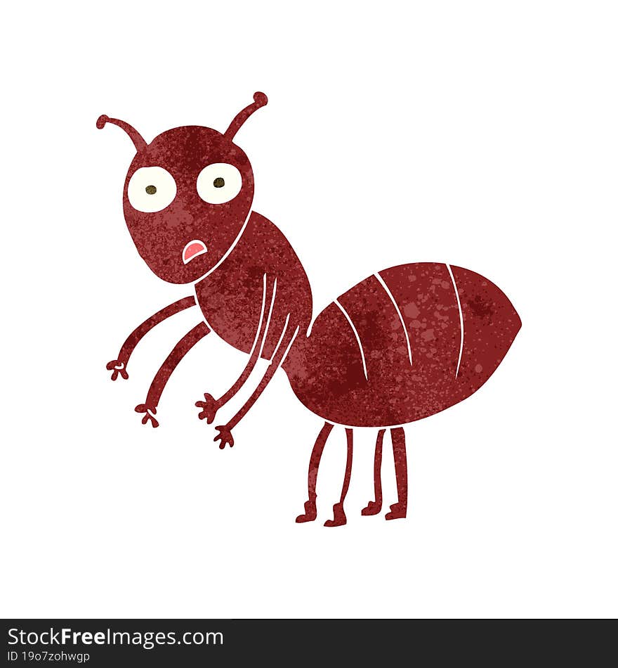 Retro Cartoon Ant