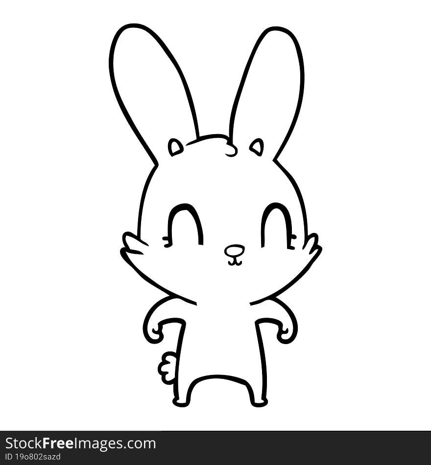 cute cartoon rabbit. cute cartoon rabbit