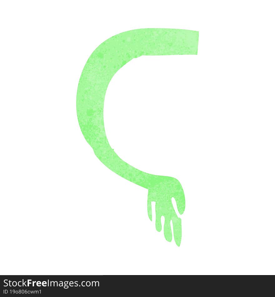 cartoon monster arm