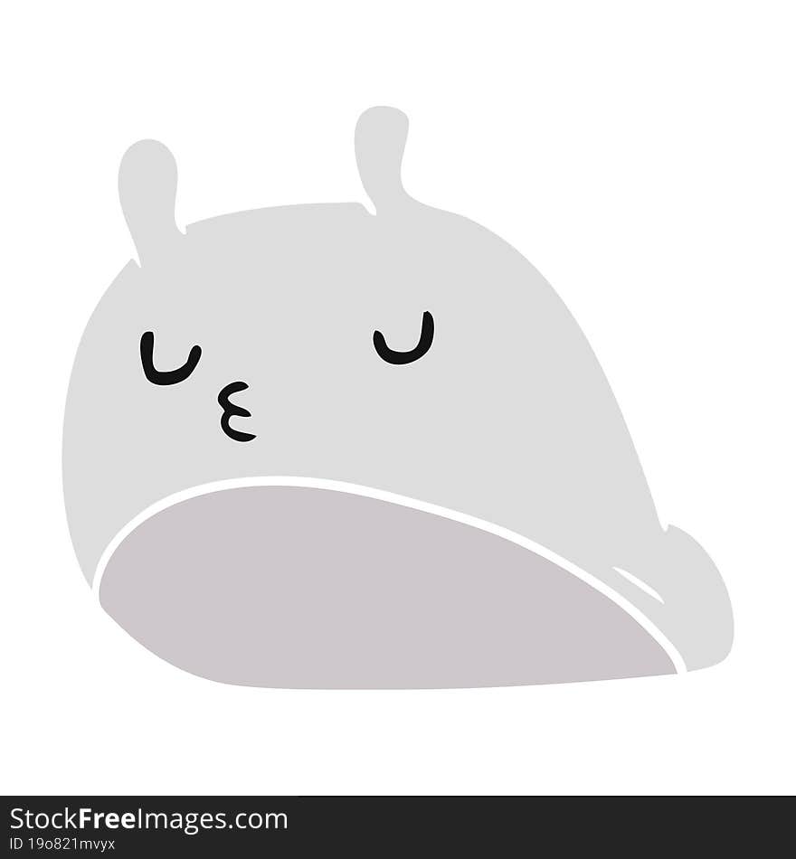 cartoon kawaii fat cute slug