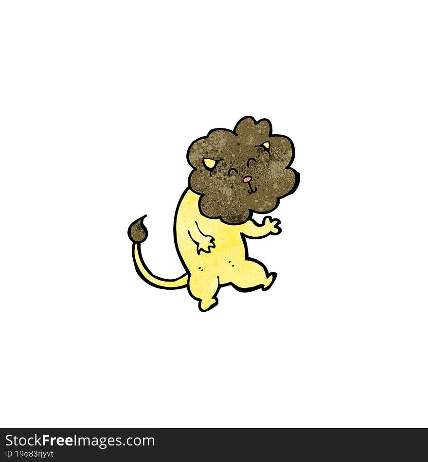 Funny Cartoon Lion