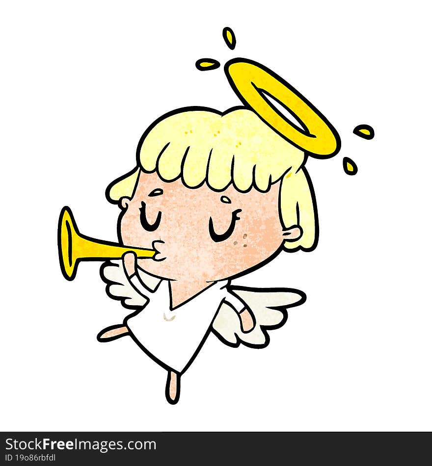 cute cartoon angel. cute cartoon angel