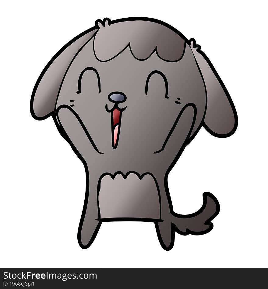 cute cartoon dog crying. cute cartoon dog crying