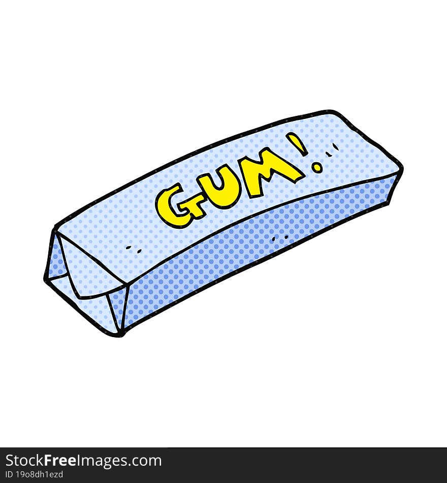 cartoon chewing gum