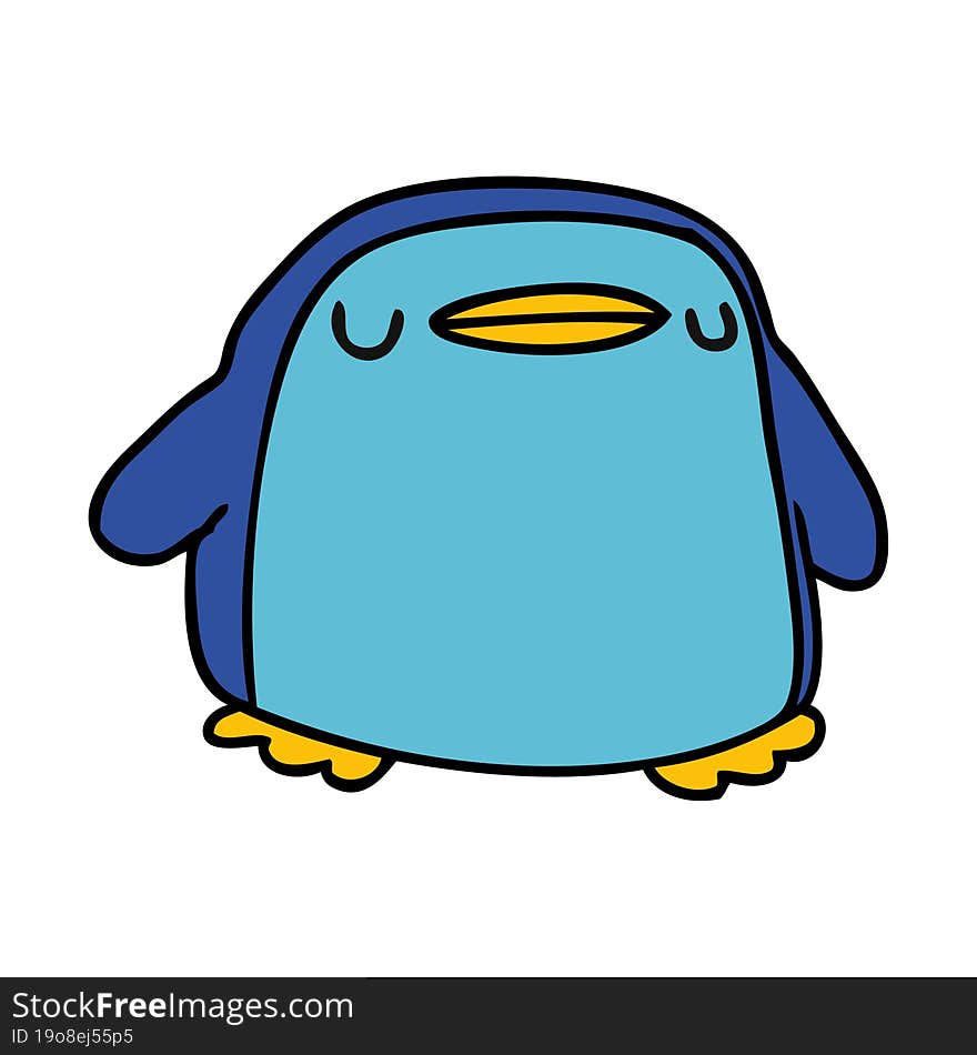 cartoon kawaii of a cute penguin