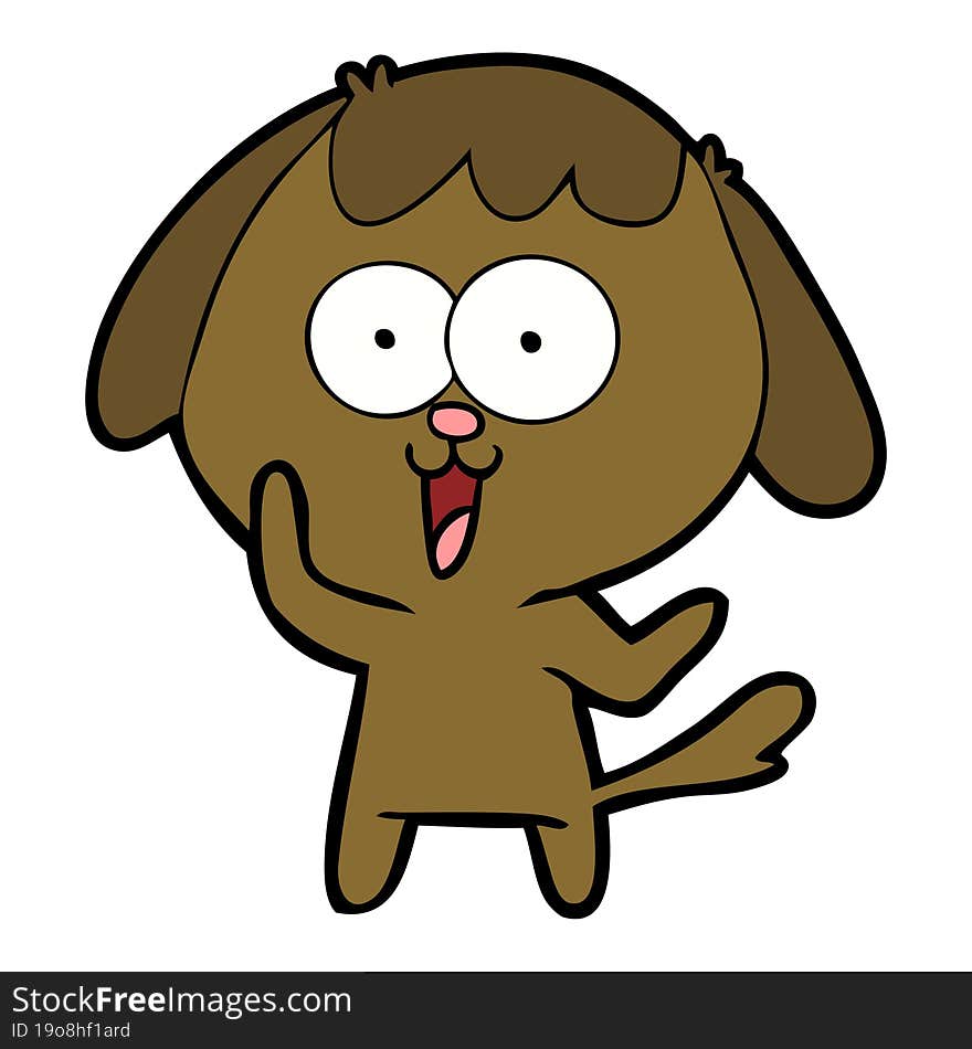 cute cartoon dog. cute cartoon dog