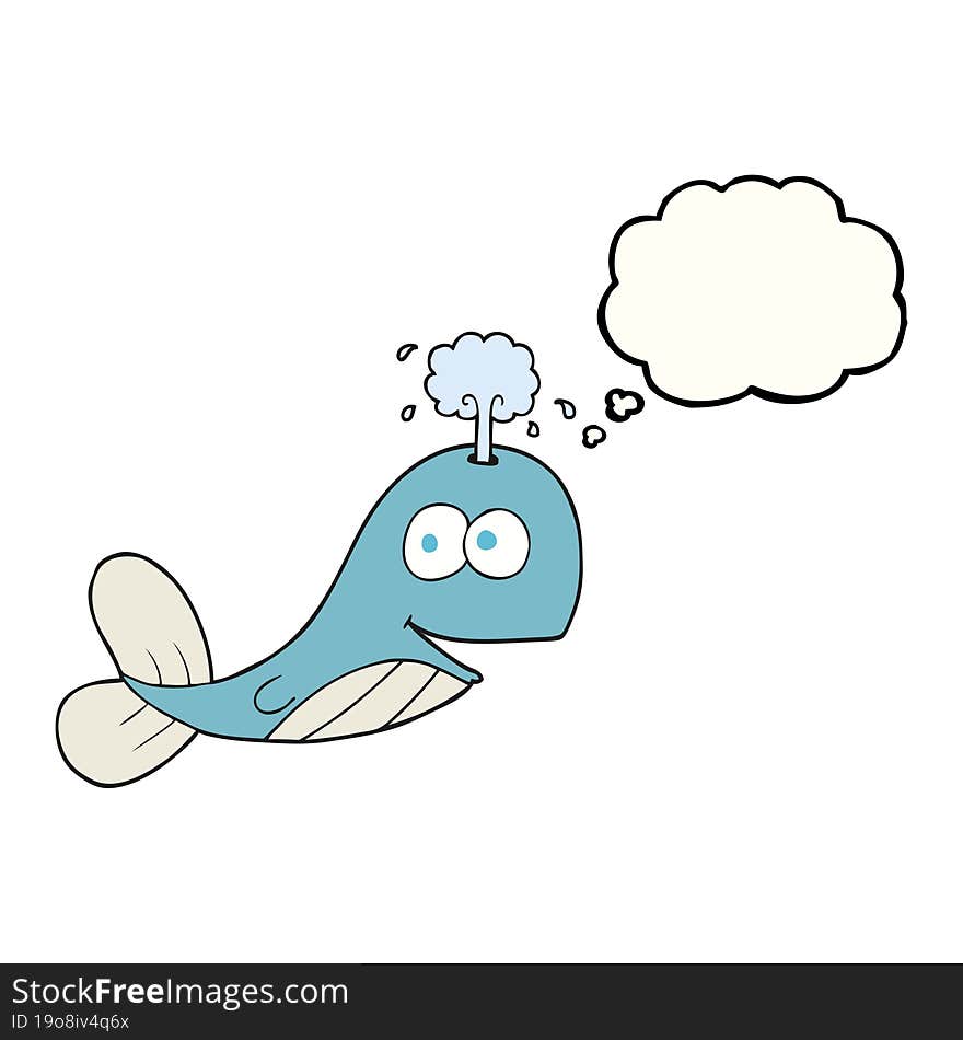 thought bubble cartoon whale