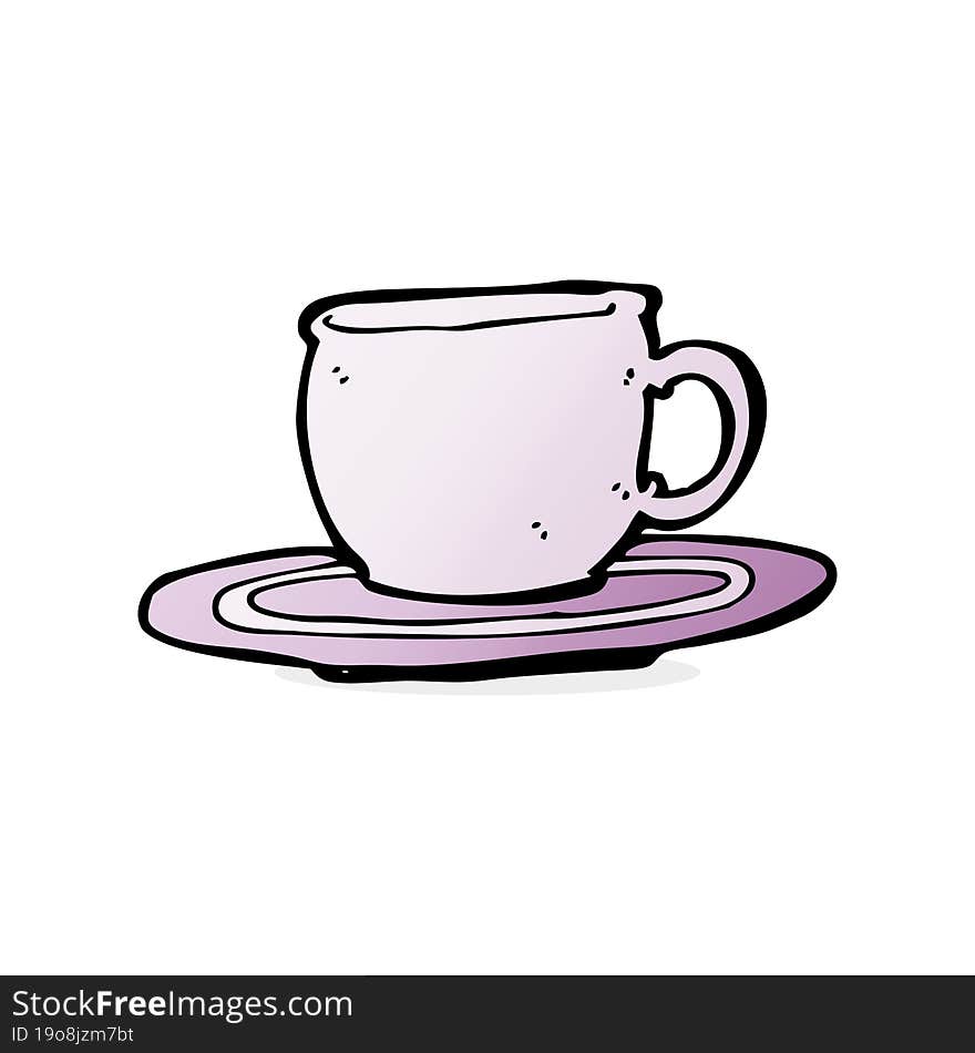 cartoon tea cup