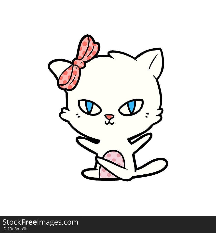 cute cartoon cat. cute cartoon cat