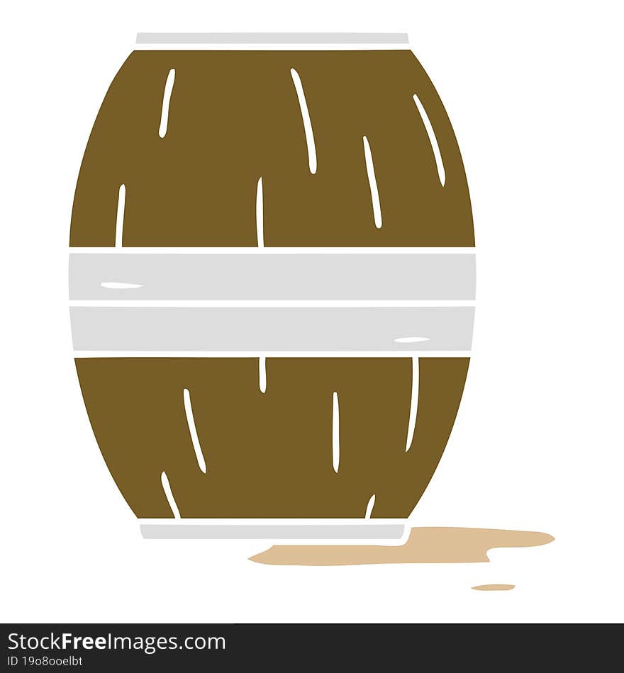 cartoon doodle of a wine barrel