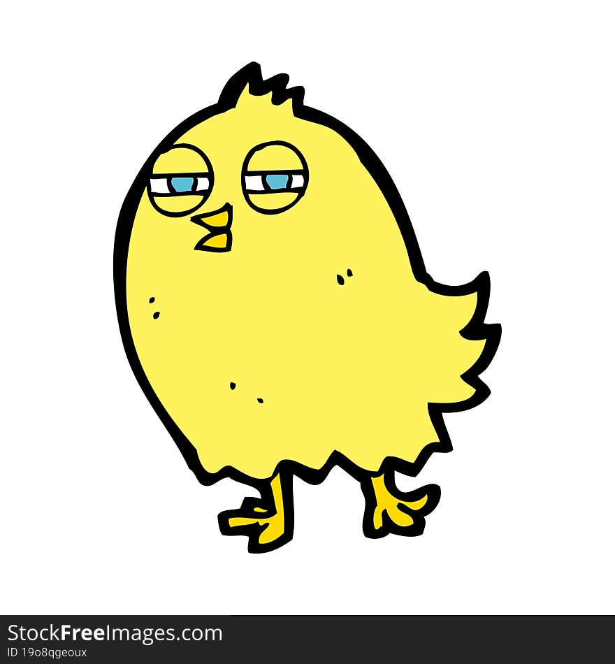 funny cartoon bird