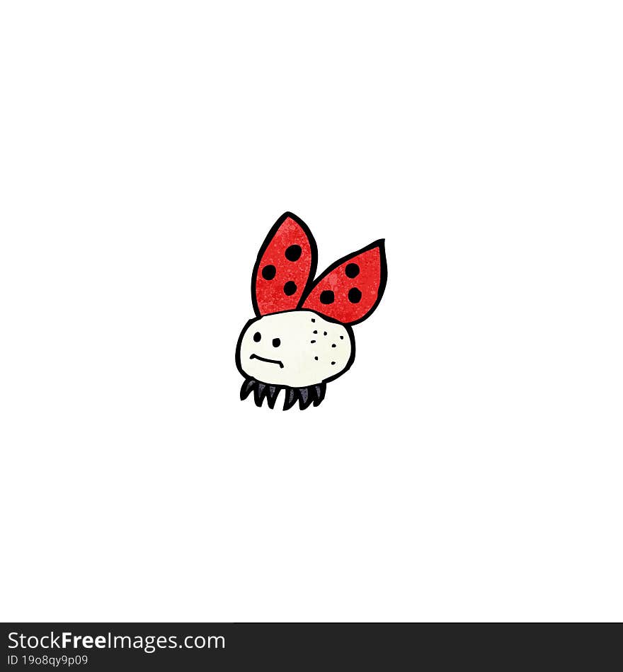 cartoon funny ladybug