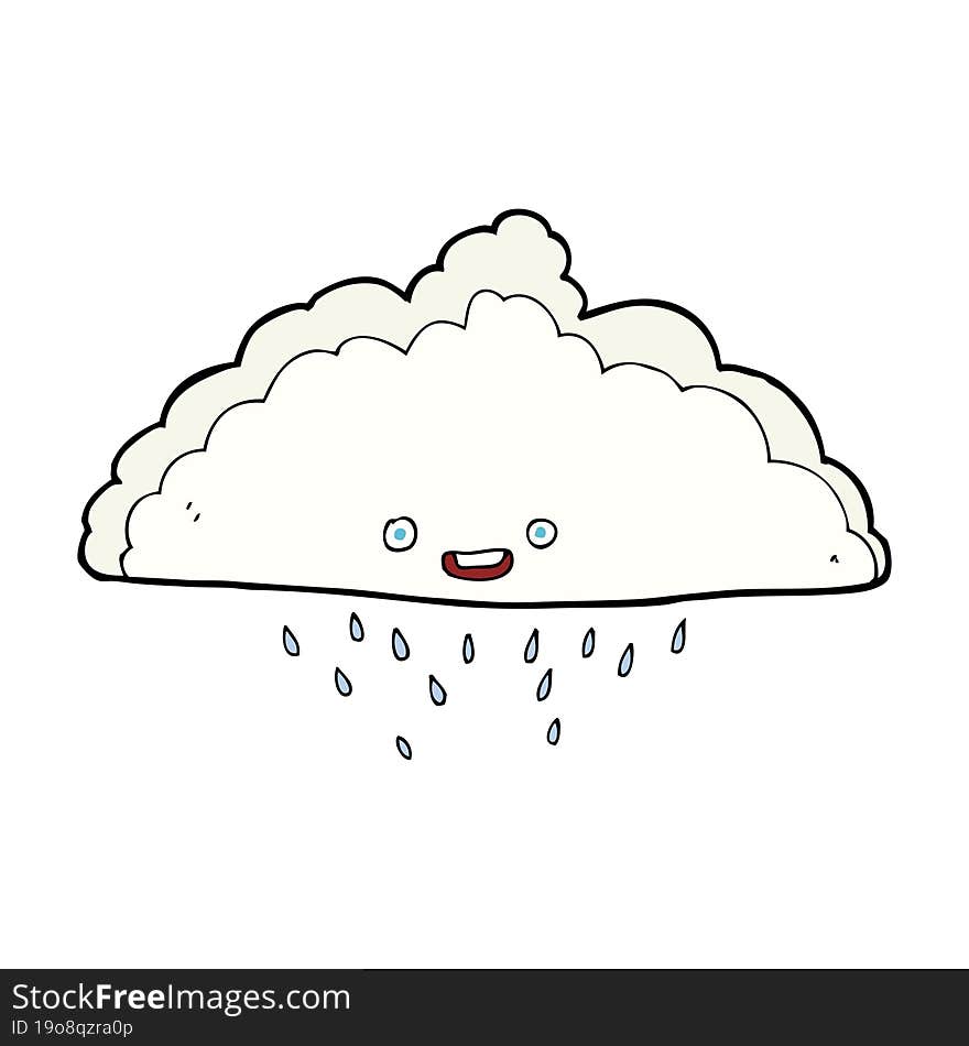 Cartoon Rain Cloud