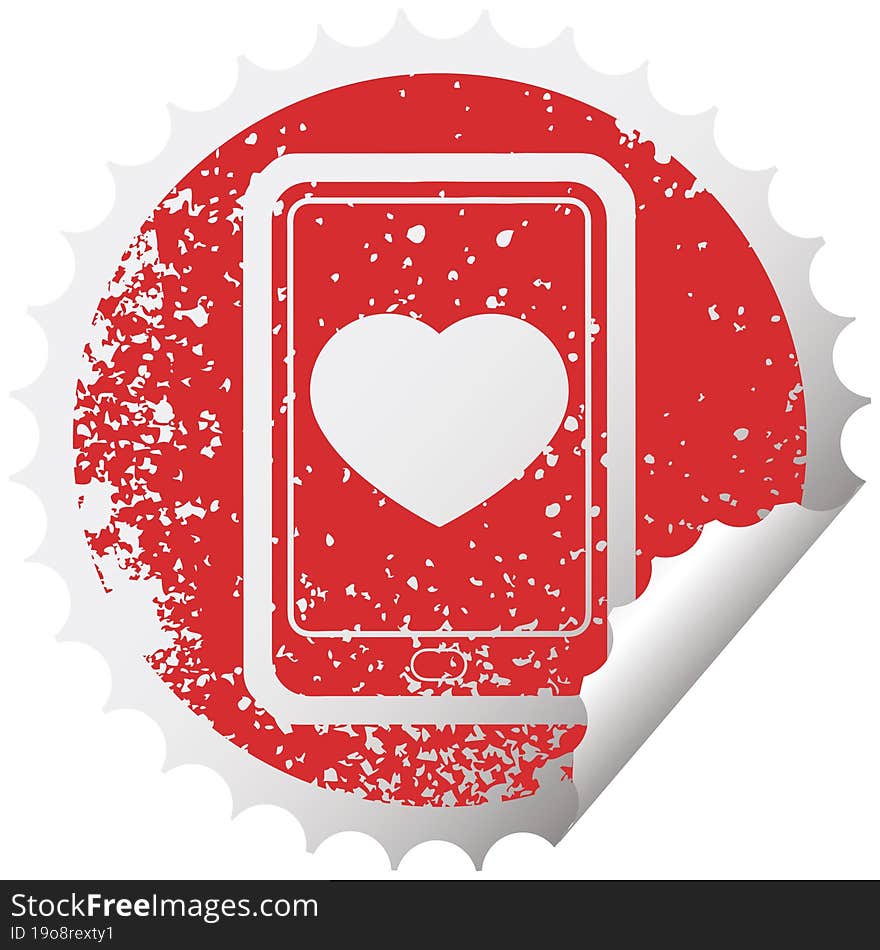 electronic tablet showing business performance graphic distressed sticker