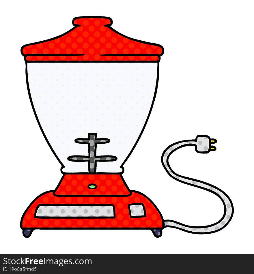 cartoon doodle of a food blender