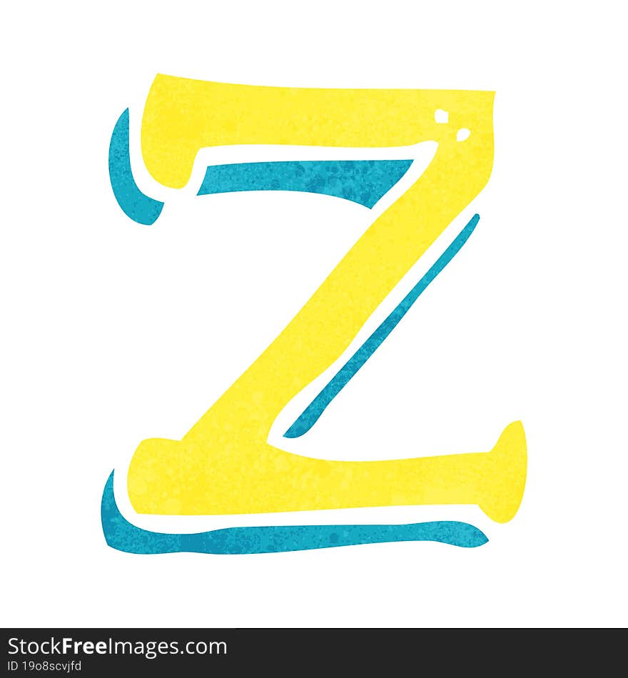 cartoon letter z