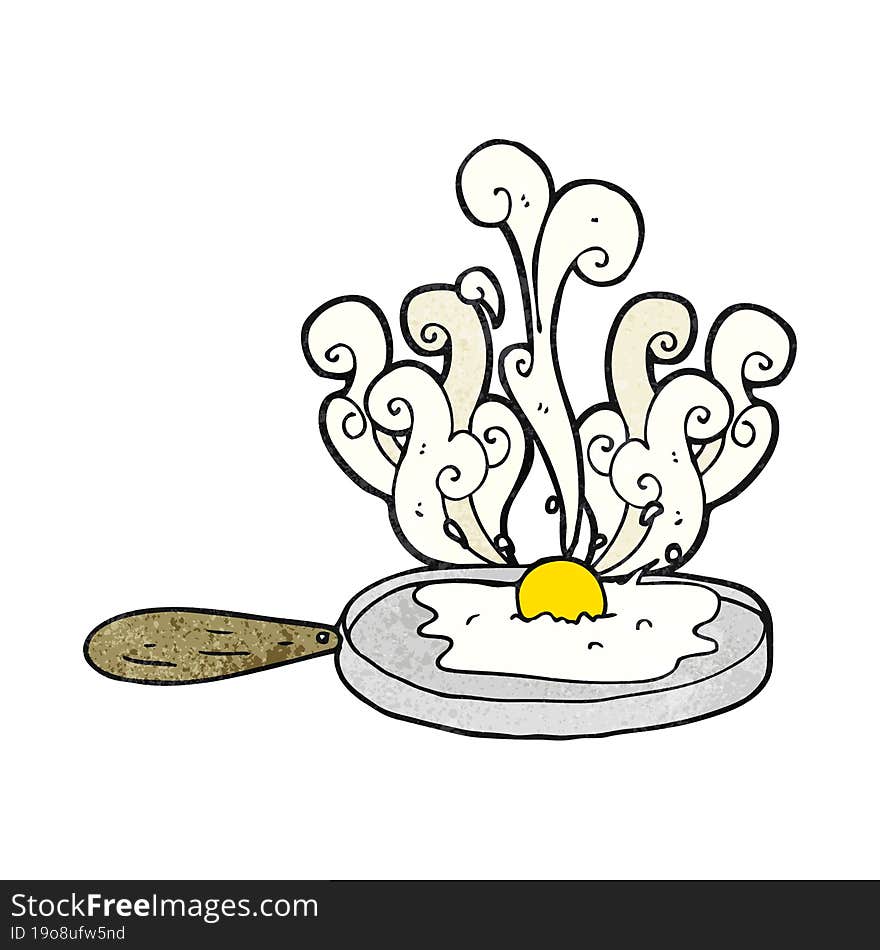 frying texture cartoon egg