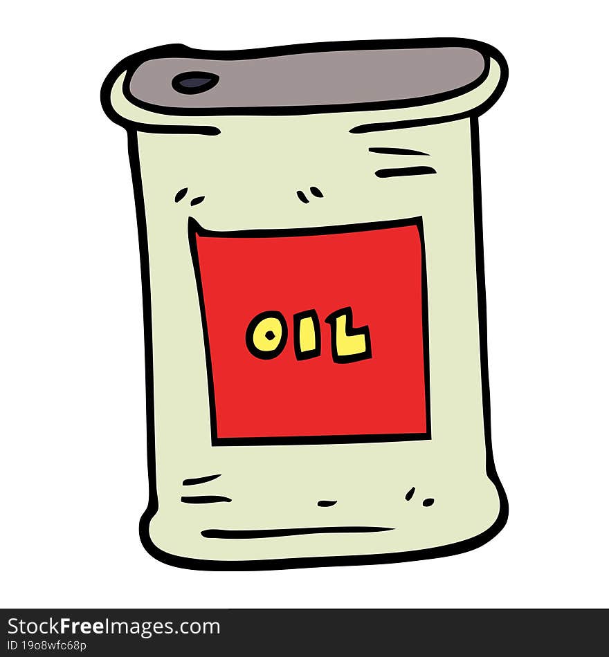 Cartoon Doodle Olive Oil