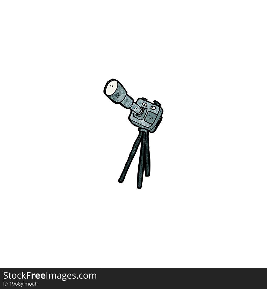 Cartoon Camera On Tripod