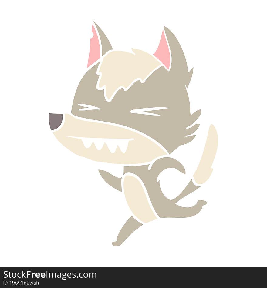 Angry Wolf Running