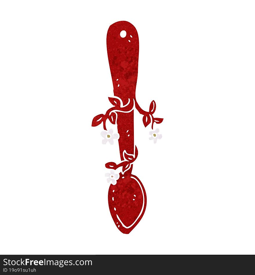 Cartoon Organic Food Symbol Spoon