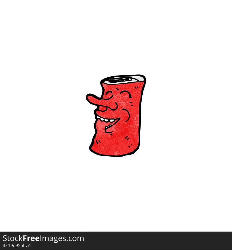 soda can cartoon character