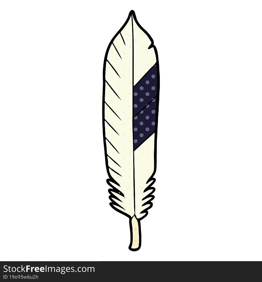 cartoon feather. cartoon feather