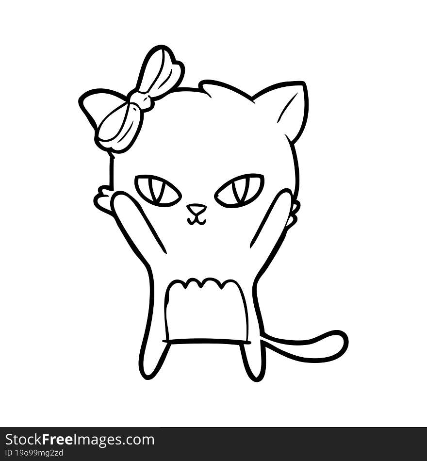 cute cartoon cat. cute cartoon cat