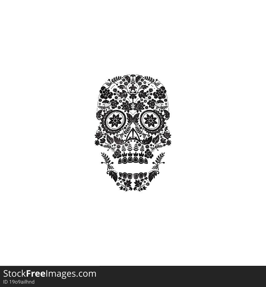 day of the dead skull