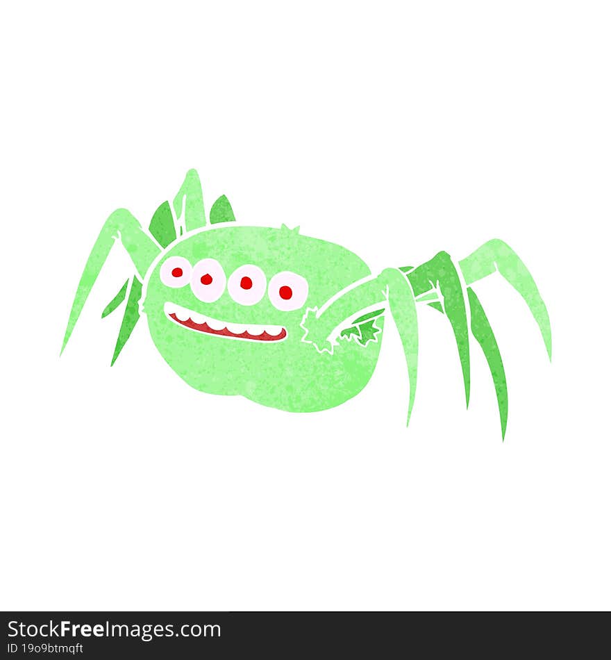 Cartoon Spooky Spider