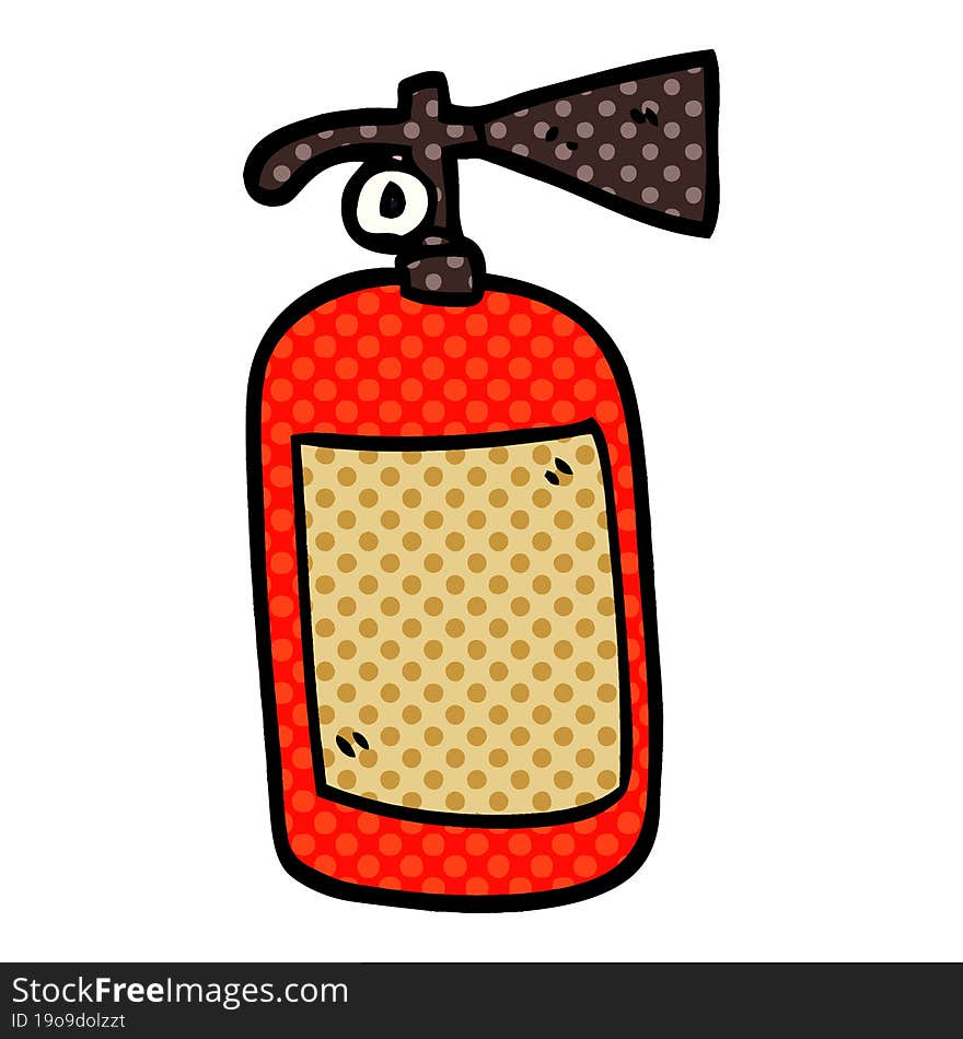 Cartoon Doodle Fire Extinguisher