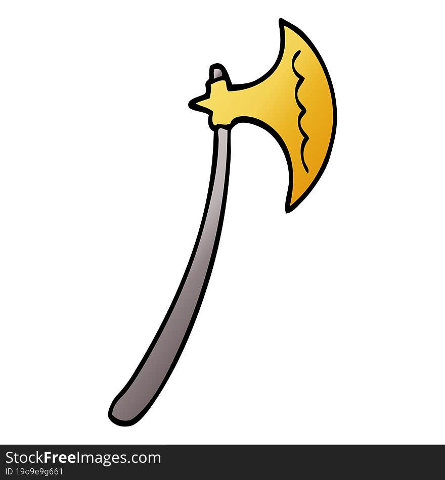 cartoon doodle axe