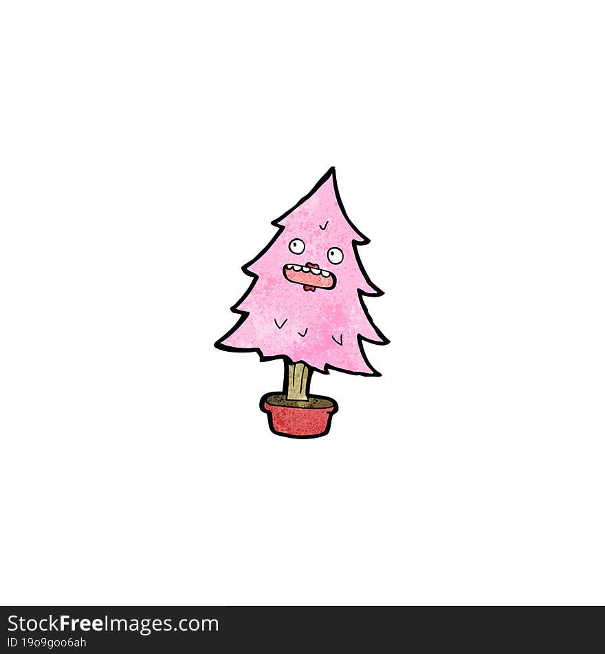 Cartoon Pink Tree