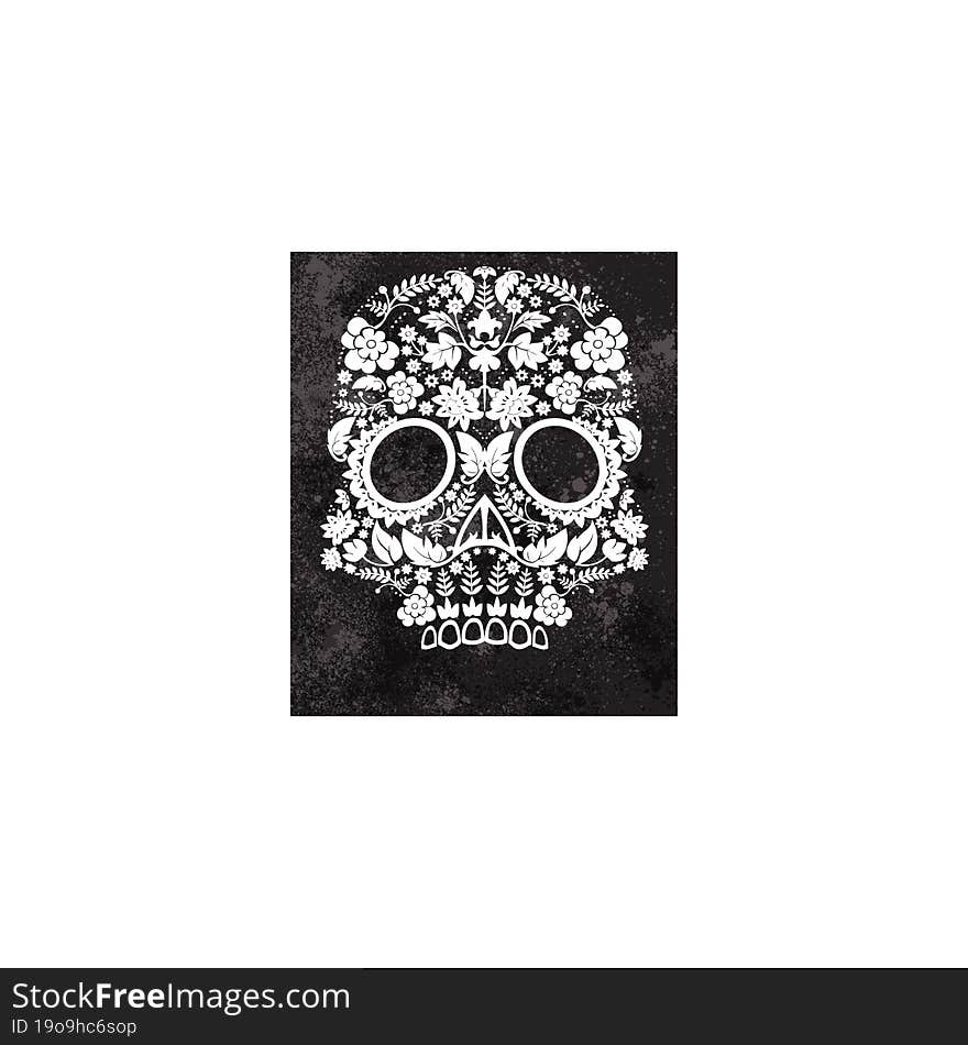 day of the dead skull