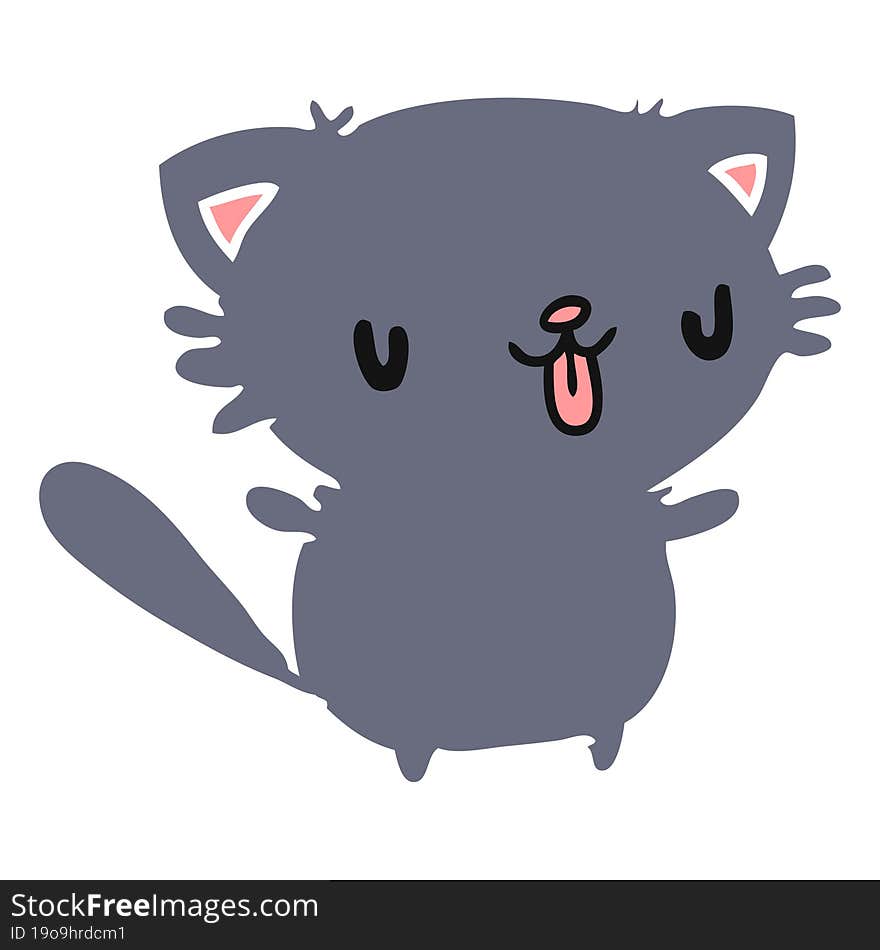 Cartoon Of Cute Kawaii Cat