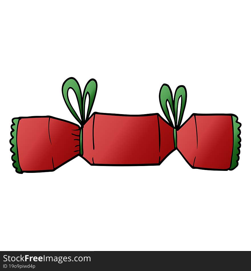 Cartoon Doodle Christmas Cracker