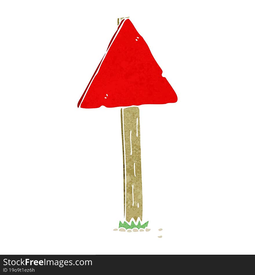 cartoon sign post