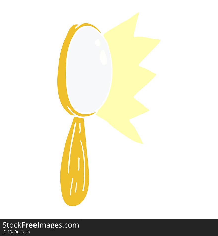 cartoon doodle magnifying glass