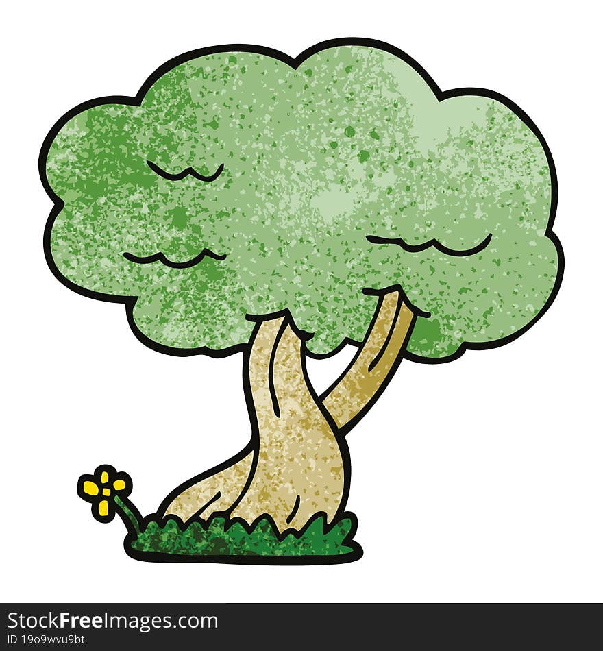 Cartoon Doodle Tree