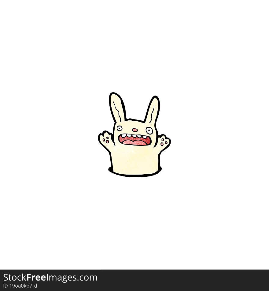 funny cartoon rabbit