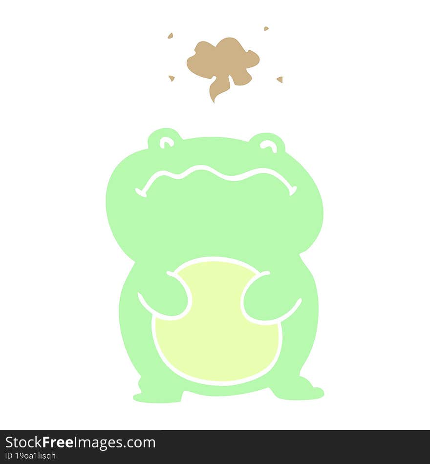 cartoon doodle frog