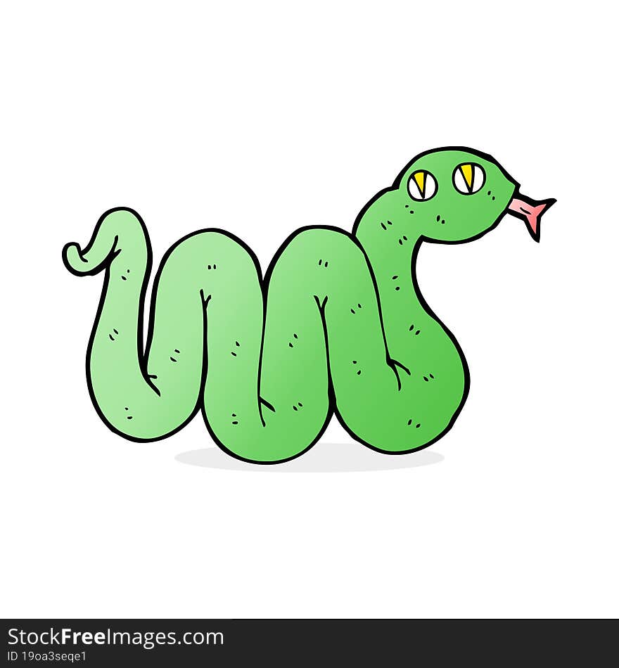 Funny Cartoon Snake