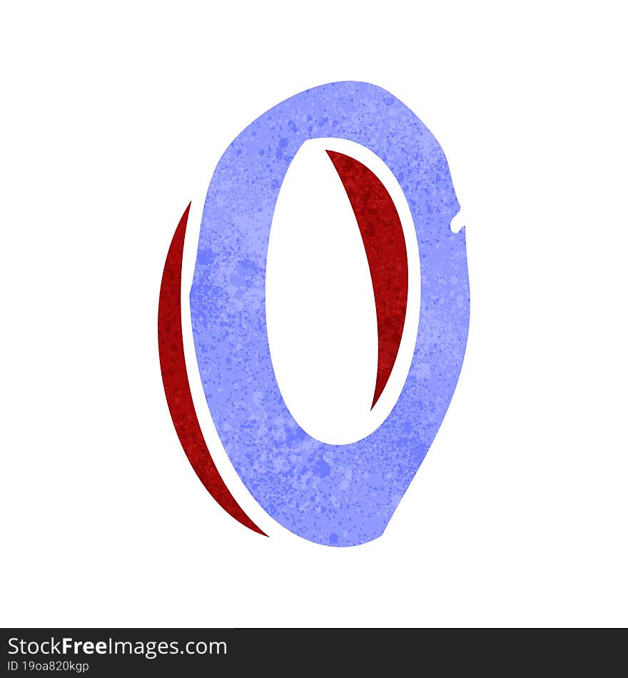 cartoon letter O