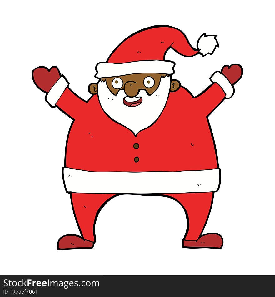 cartoon santa claus